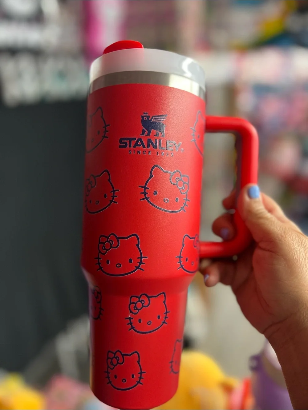Stanley Red Hello Kitty Travel Mug with Handle